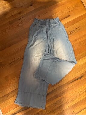 Zenana Outfitters Light Blue Wide Leg Pants